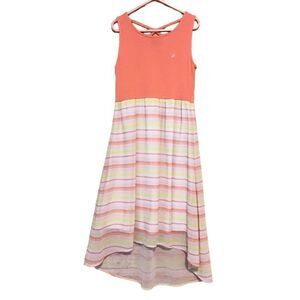 Nautica Girls Peach High Low Dress 7